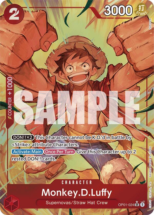 Monkey.D.Luffy OP01-024 (Premium Booster -The Best-)  - Alternate Art Foil