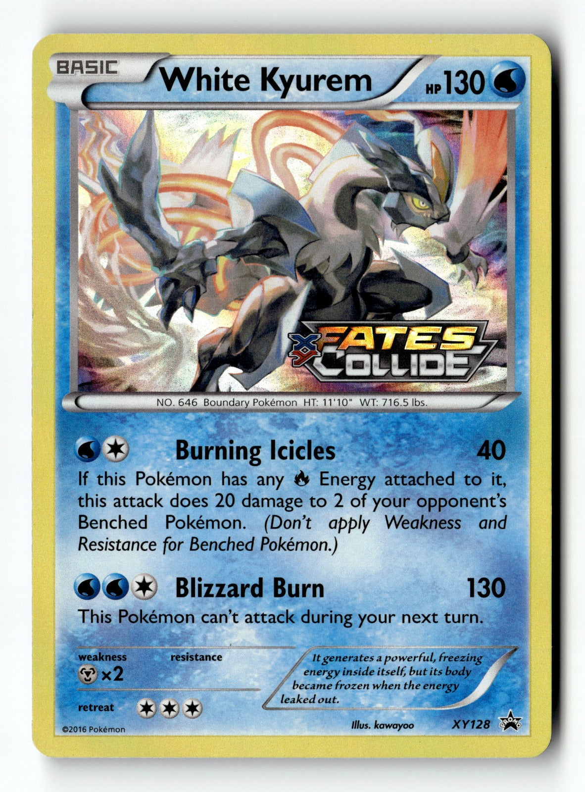 2013 Pokemon XY Promos XY128 White Kyurem (Prerelease) Promo LP