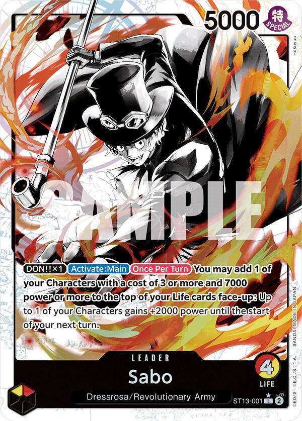 Sabo ST13-001 (Ultra Deck: The Three Brothers)  - Parallel Foil