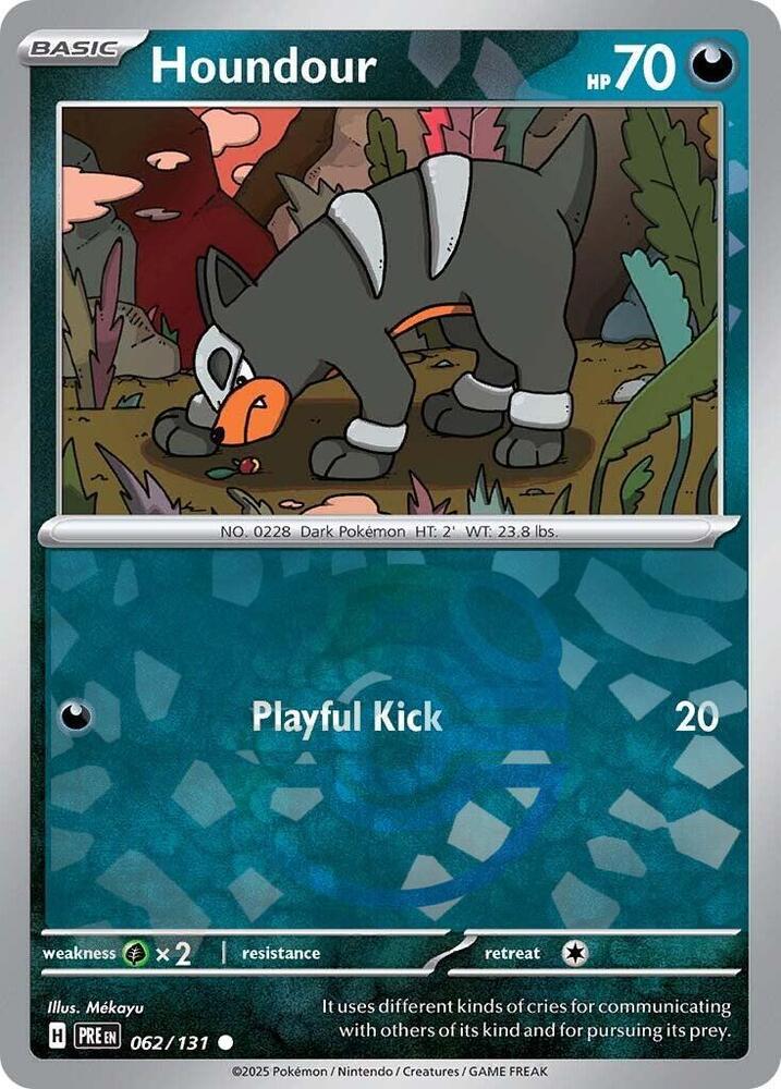 Houndour 062/131 (SV: Prismatic Evolutions)  - Master Ball Holofoil