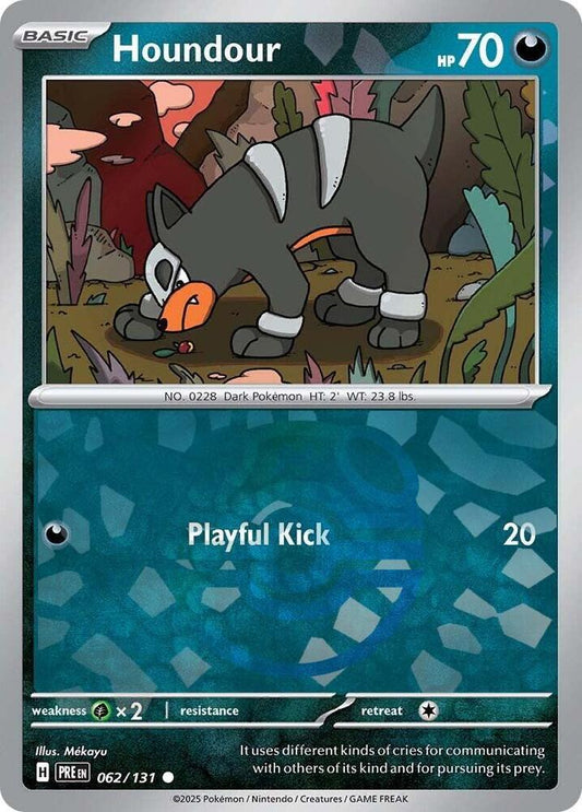 Houndour 062/131 (SV: Prismatic Evolutions)  - Master Ball Holofoil