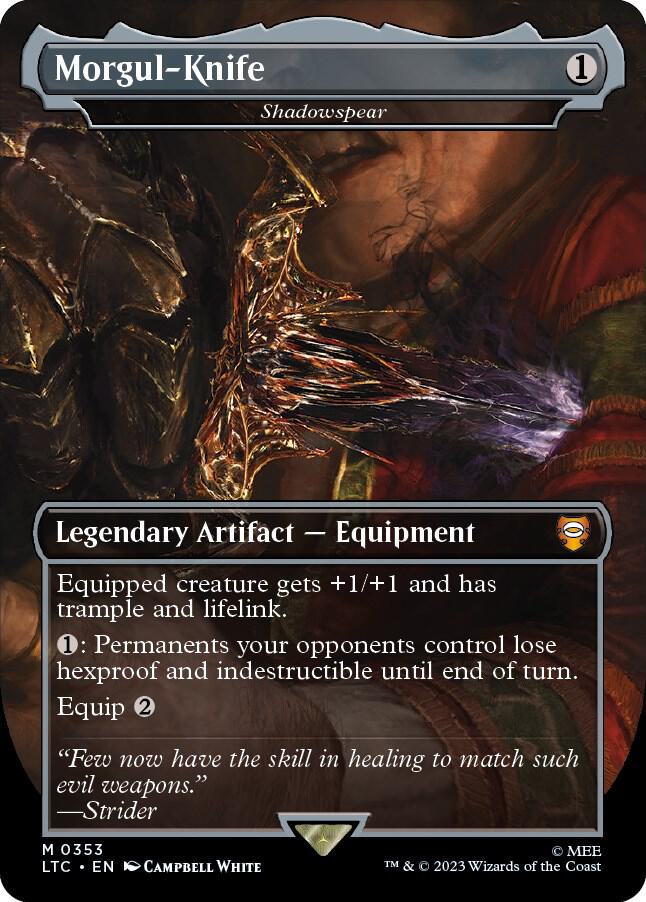 Morgul-Knife - Shadowspear 353 (Commander: The Lord of the Rings: Tales of Middle-earth)  - Borderless