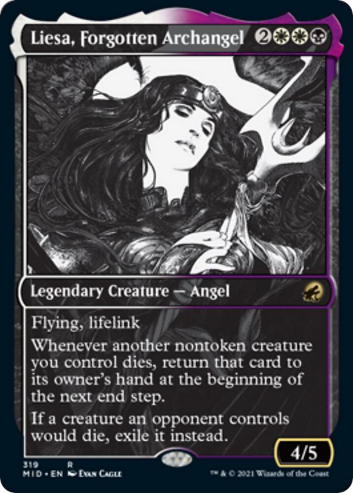 Liesa Forgotten Archangel Showcase 319/277 (Innistrad: Midnight Hunt)  - Foil