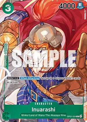 Inuarashi (Box Topper) OP01-034 (Romance Dawn)  - Foil