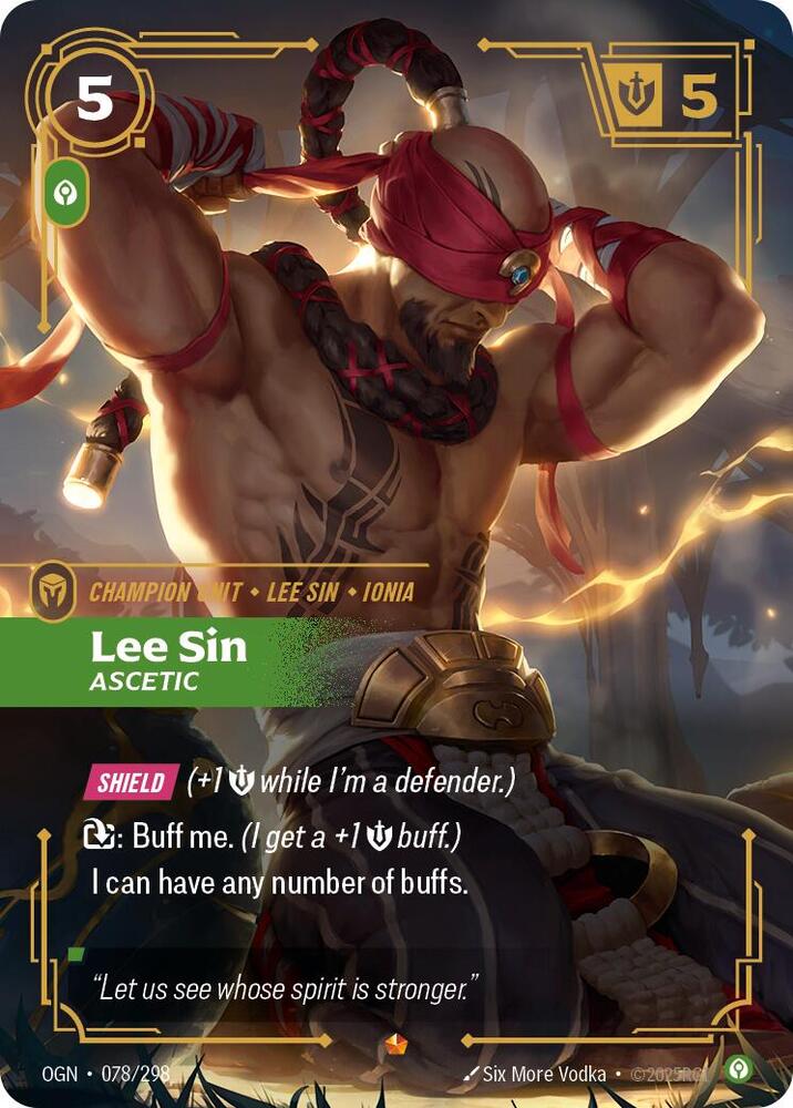 Lee Sin - Ascetic 78/298 (Origins)  - Foil