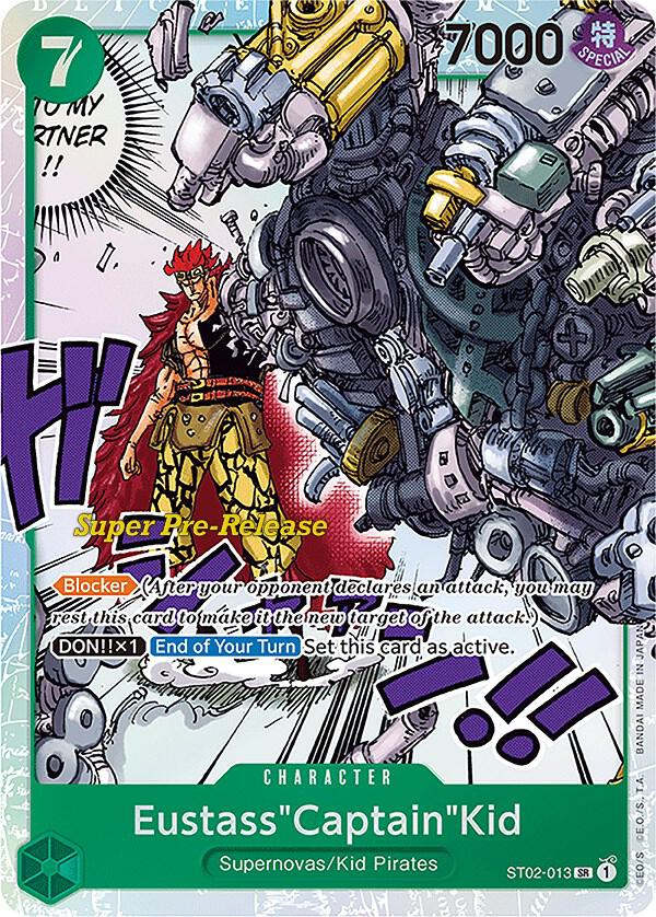 Eustass"Captain"Kid ST02-013 (Super Pre-Release Starter Deck 2: Worst Generation)  - Foil