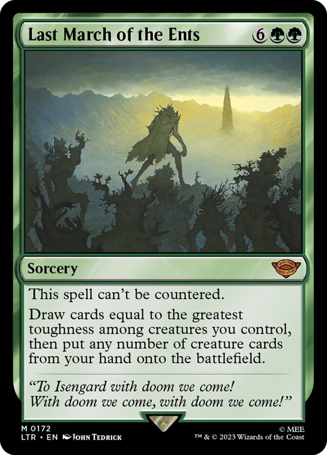 Last March of the Ents 172/281 (Universes Beyond: The Lord of the Rings: Tales of Middle-earth)  - Foil