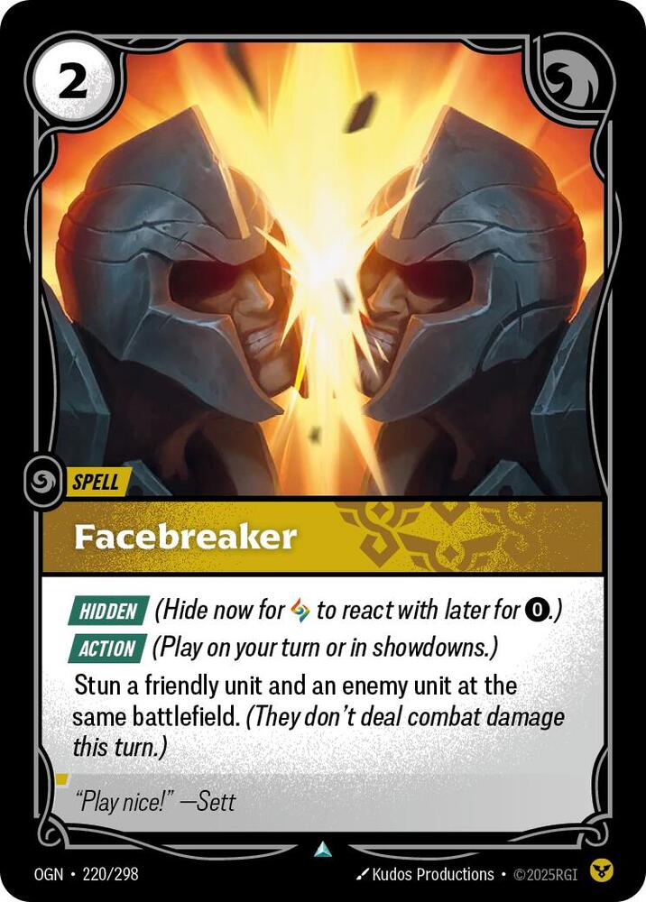 Facebreaker 220/298 (Origins)  - Foil