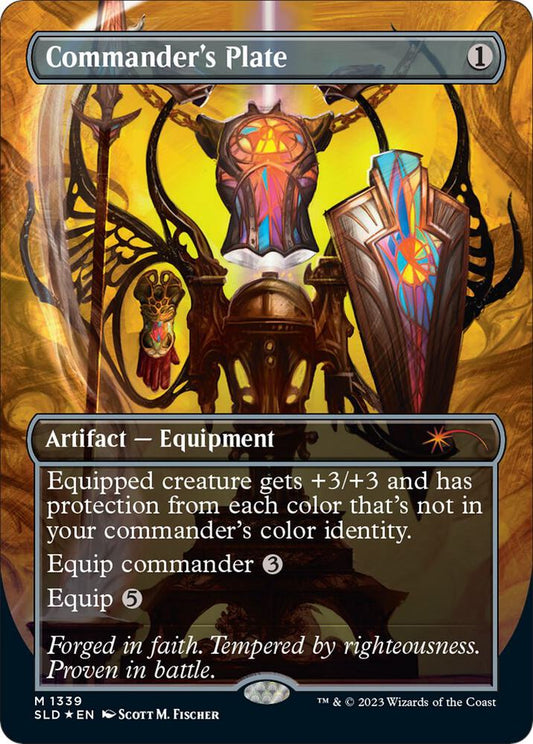 Commanders Plate 1339/1 (Secret Lair Drop Series)  - Borderless Foil