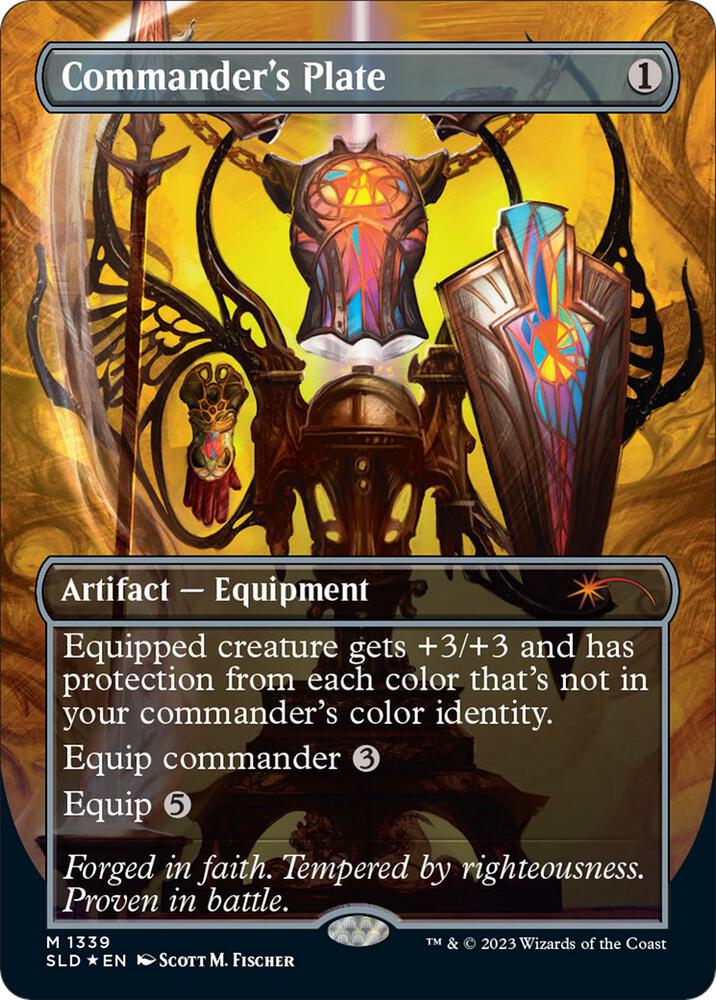 Commanders Plate 1339/1 (Secret Lair Drop Series)  - Borderless Foil