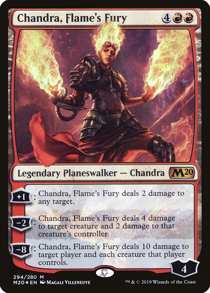 Chandra, Flame's Fury 294/280 (Core Set 2020)  - Foil