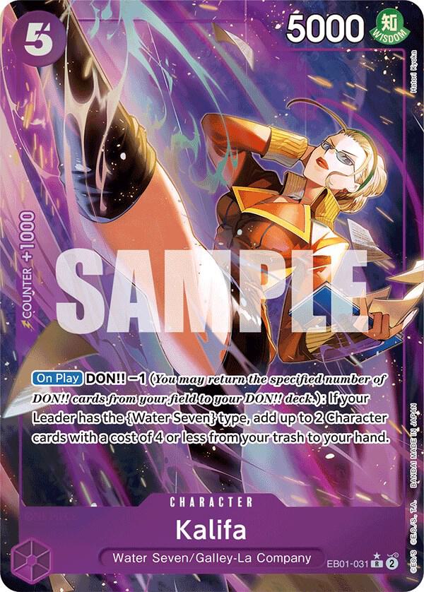 Kalifa EB01-031 (Extra Booster: Memorial Collection)  - Alternate Art Foil