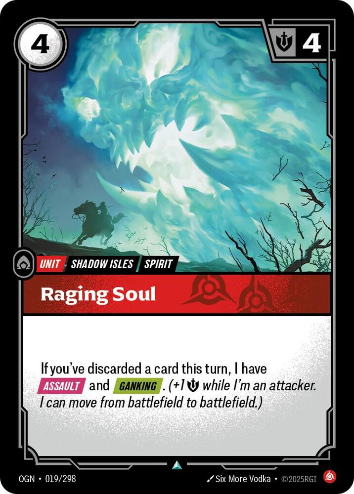 Raging Soul 019/298 (Origins)  - Foil