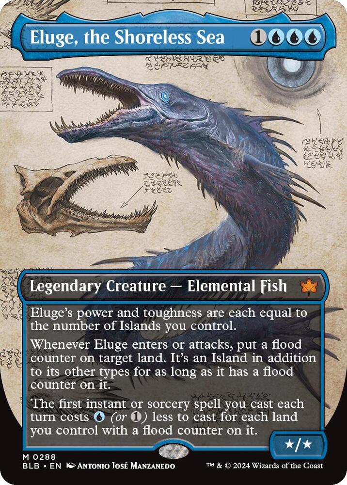 Eluge, the Shoreless Sea 288 (Bloomburrow)  - Borderless Foil