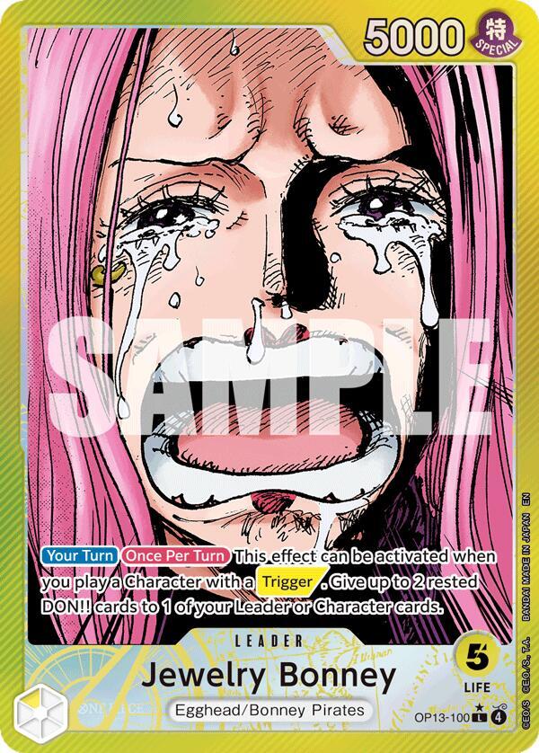 Jewelry Bonney OP13-100 (Carrying On His Will)  - Alternate Art Foil