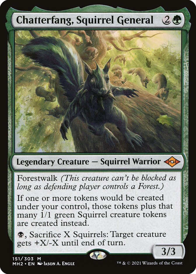 Chatterfang Squirrel General 151 (Modern Horizons 2) 