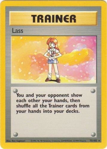 1999 Pokemon Base Set 075/102 Lass Rare