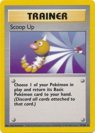 1999 Pokemon Base Set 078/102 Scoop Up Rare