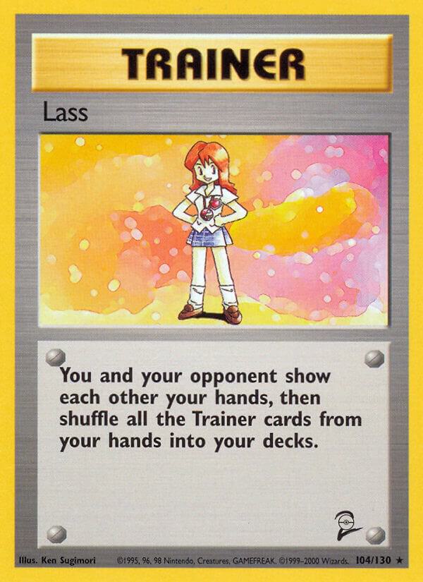 2000 Pokemon Base Set 2 104/130 Lass Rare