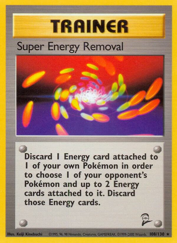 2000 Pokemon Base Set 2 108/130 Super Energy Removal Rare