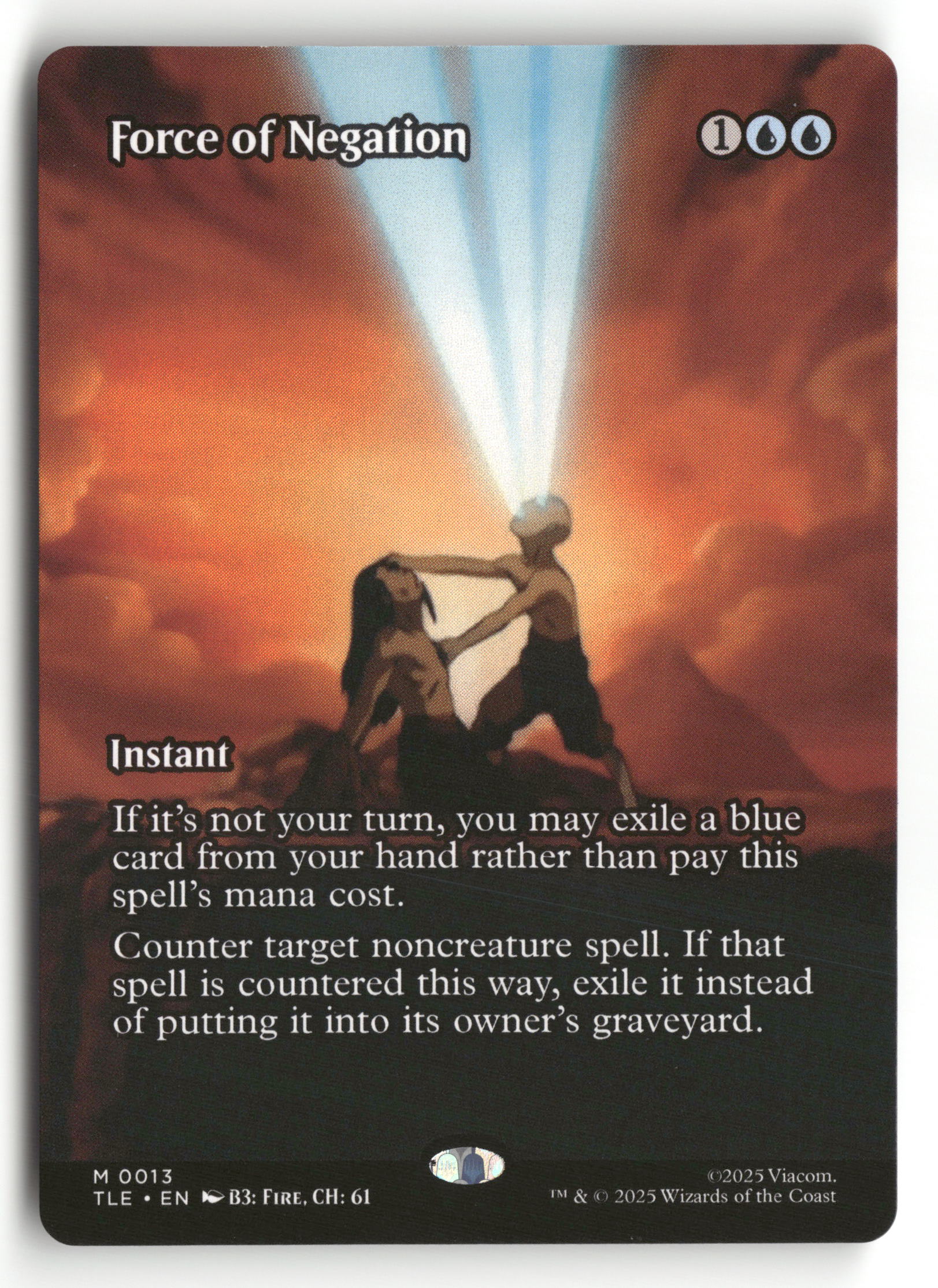 MTG Avatar: The Last Airbender: 13 Force of Negation (Borderless) M NM