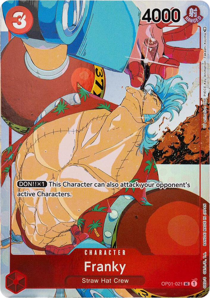 Franky (Gift Col.) OP01-021 (One Piece Promotion Cards)  - Alternate Art Foil