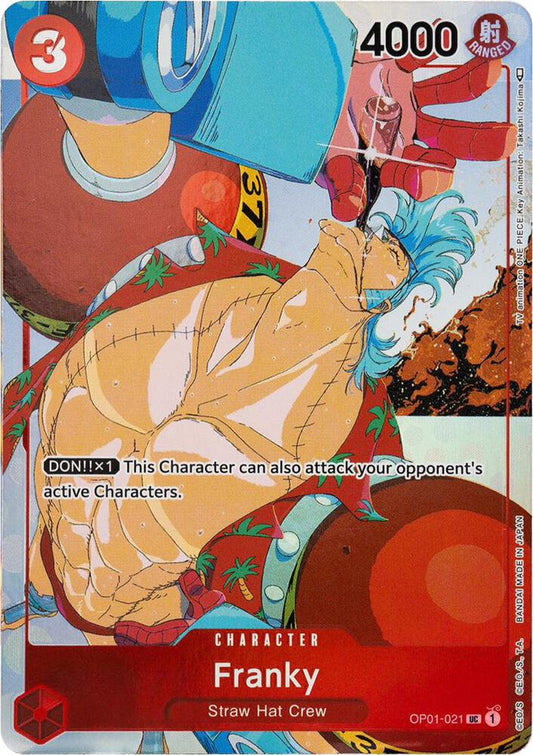 Franky (Gift Col.) OP01-021 (One Piece Promotion Cards)  - Alternate Art Foil