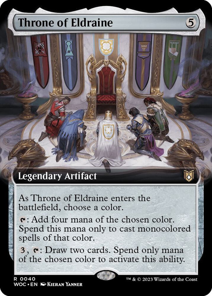 Throne of Eldraine 40/173 (Commander: Wilds of Eldraine)  - Extended Art