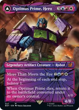 MTG Universes Beyond: Transformers 27 Optimus Prime, Hero (Shattered Glass) M NM