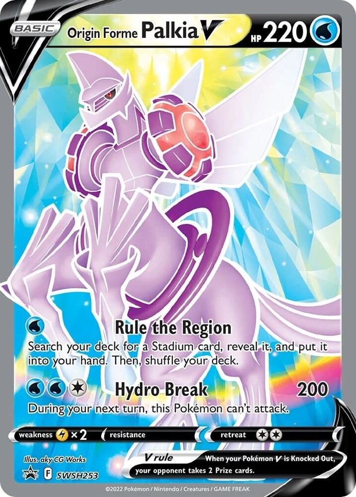 2019 Pokemon SWSH: Sword & Shield Promo Cards SWSH253 Origin Forme Palkia V 