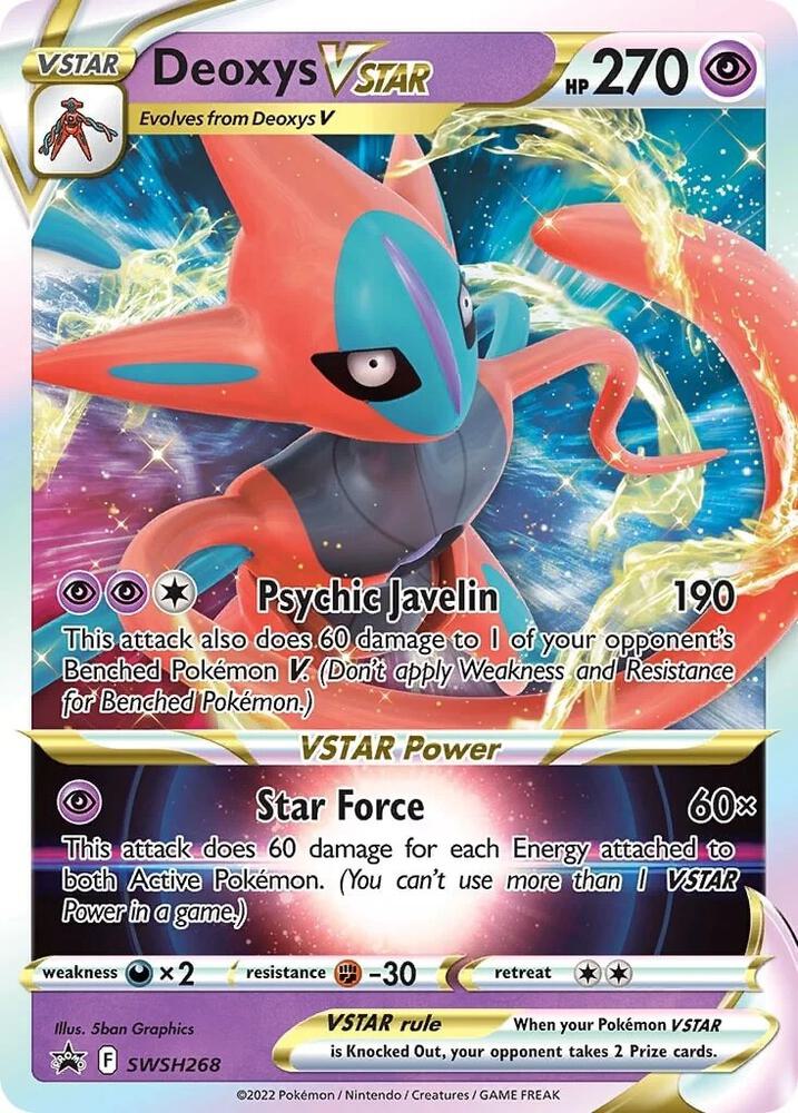 2019 Pokemon SWSH: Sword & Shield Promo Cards SWSH268 Deoxys VSTAR - Promo