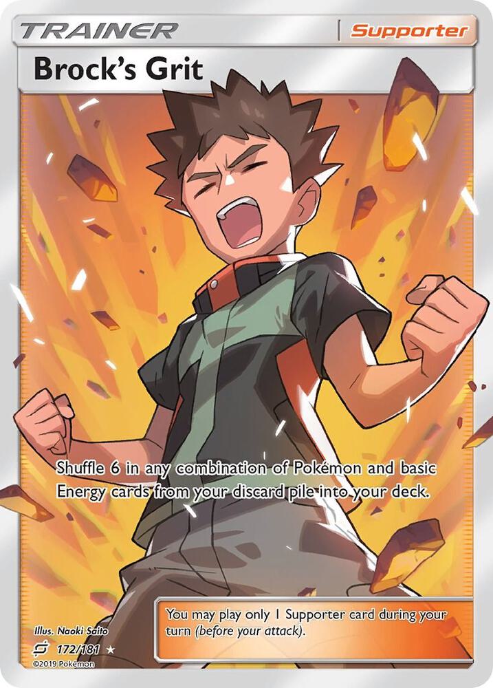 Brock's Grit 172/181 (SM - Team Up)  - Holofoil