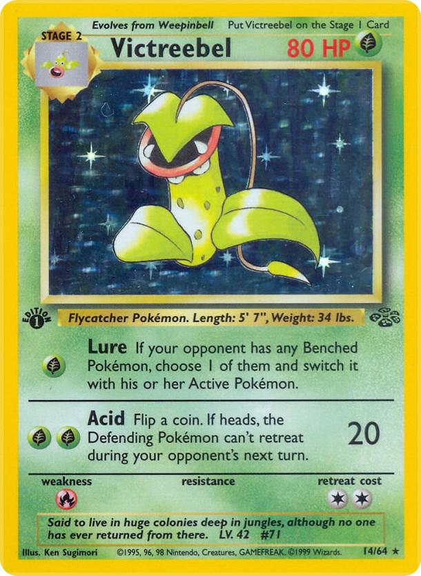 1999 Pokemon Jungle 14/64 Victreebel (14) Holo Rare