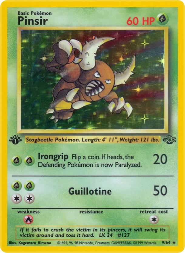 1999 Pokemon Jungle 09/64 Pinsir (9) Holo Rare