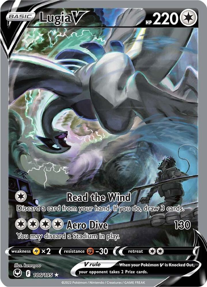 2022 Pokemon SWSH12: Silver Tempest 186/195 Lugia V (Alternate Full Art) Ultra Rare