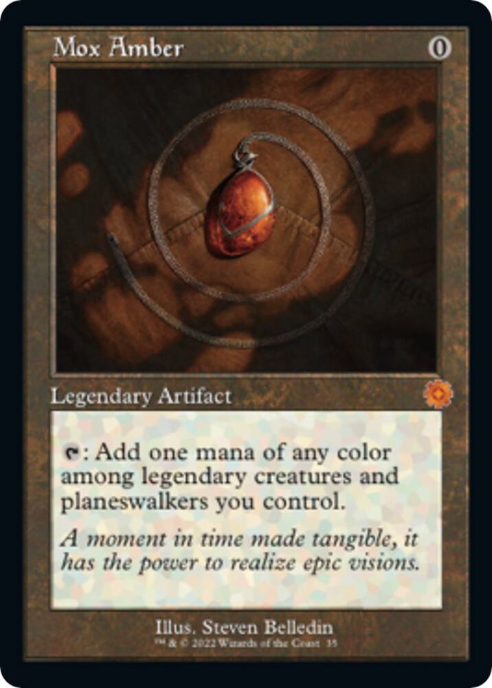 MTG The Brothers' War: Retro Frame Artifacts 35 Mox Amber M LP