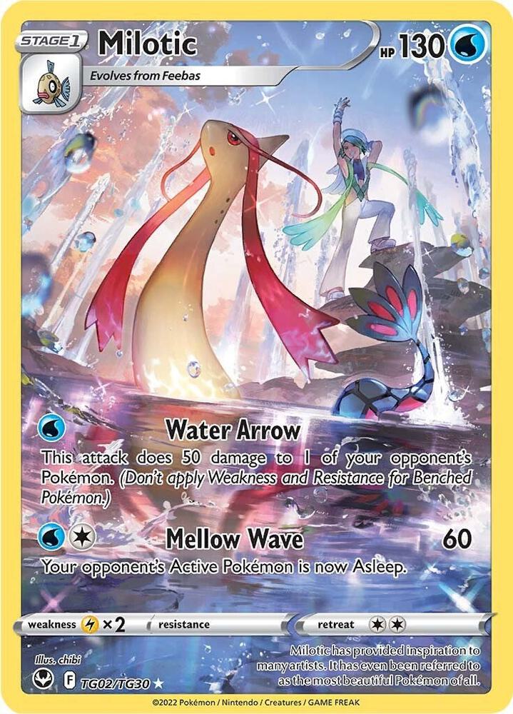 2022 Pokemon SWSH12: Silver Tempest Trainer Gallery TG02/TG30 Milotic Ultra Rare