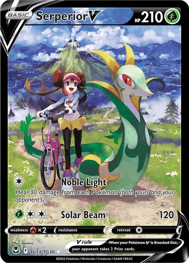 2022 Pokemon SWSH12: Silver Tempest Trainer Gallery TG13/TG30 Serperior V Ultra Rare