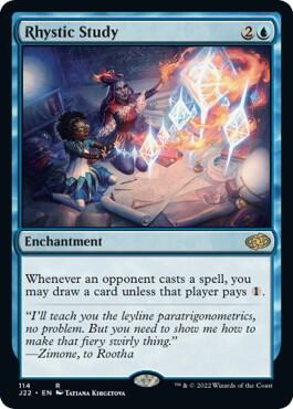 MTG Jumpstart 2022 114 Rhystic Study R NM