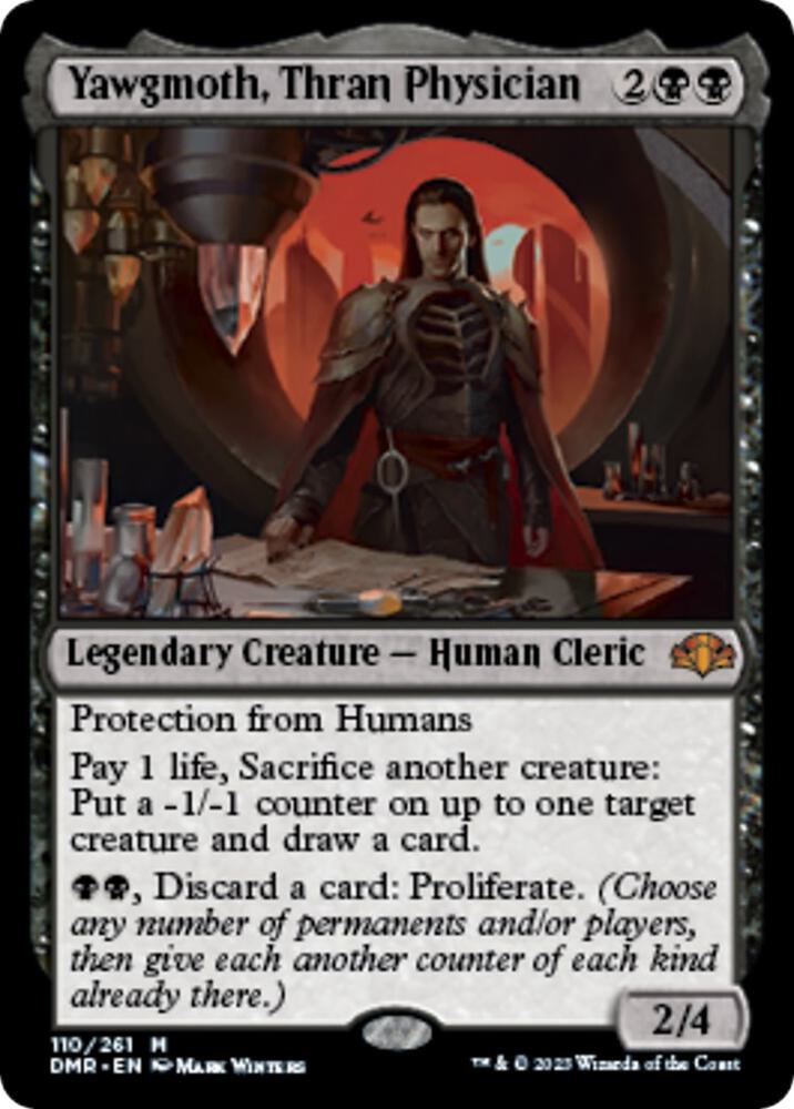 MTG Dominaria Remastered 110 Yawgmoth, Thran Physician M NM Foil