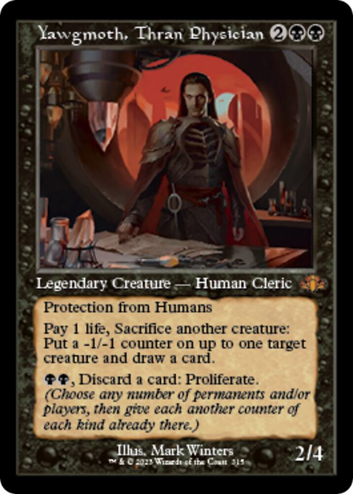 MTG Dominaria Remastered 315 Yawgmoth, Thran Physician (Retro Frame) M NM
