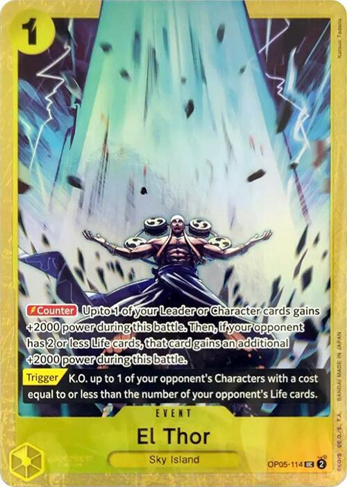 El Thor (PCC Vol.2) OP05-114 (One Piece Promotion Cards)  - Alternate Art Foil