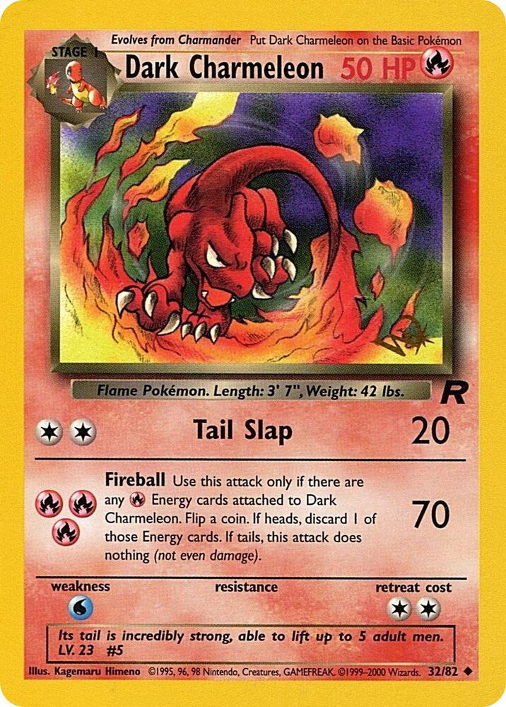Dark Charmeleon W Stamped 32/82 (WoTC Promo) 