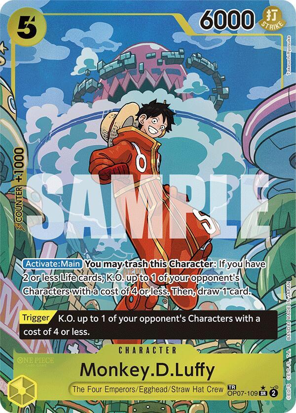 Monkey.D.Luffy OP07-109 (Two Legends)  - Treasure Foil