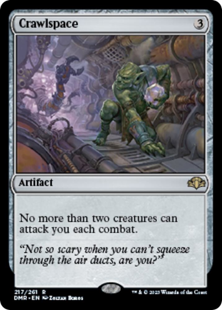 MTG Dominaria Remastered 217 Crawlspace R NM Foil