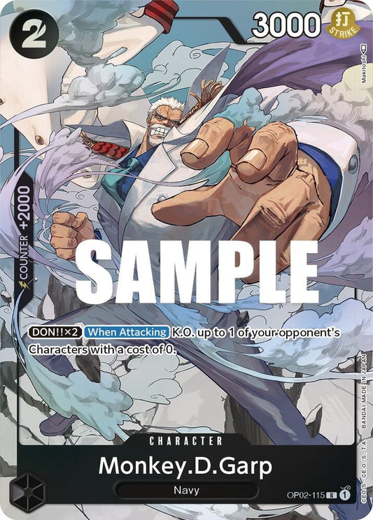Monkey.D.Garp OP02-115 (Paramount War)  - Alternate Art Foil