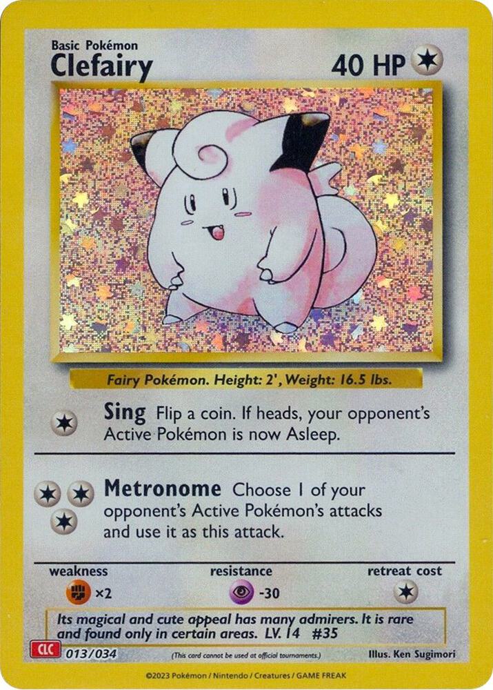 Clefairy 013/034 (Trading Card Game Classic)  - Holofoil