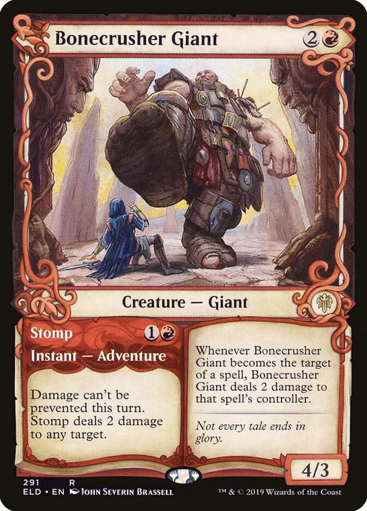 Bonecrusher Giant // Stomp 291/269 (Throne of Eldraine)  - Showcase Foil