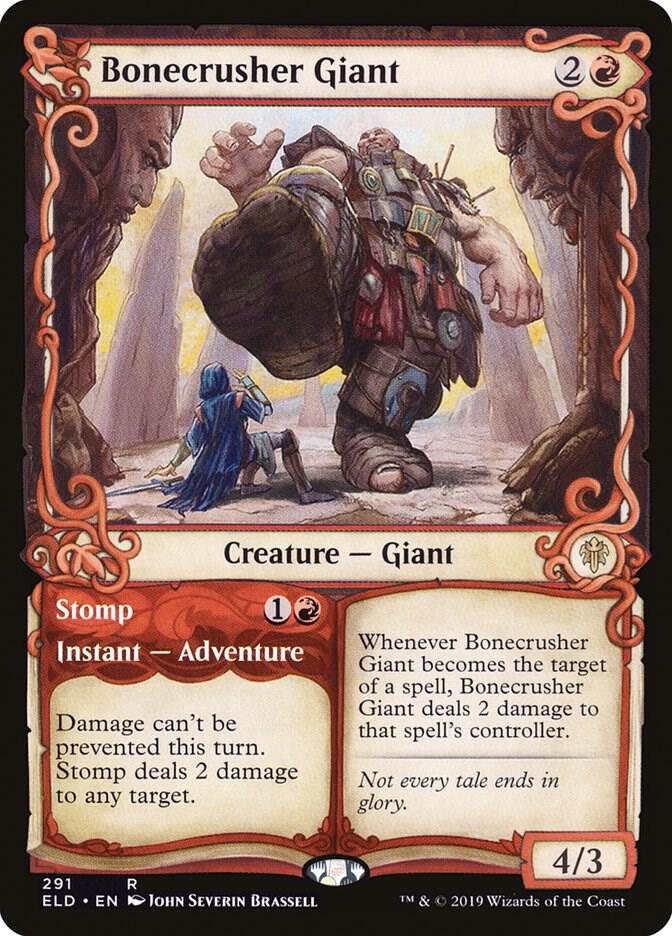 Bonecrusher Giant // Stomp 291/269 (Throne of Eldraine)  - Showcase Foil