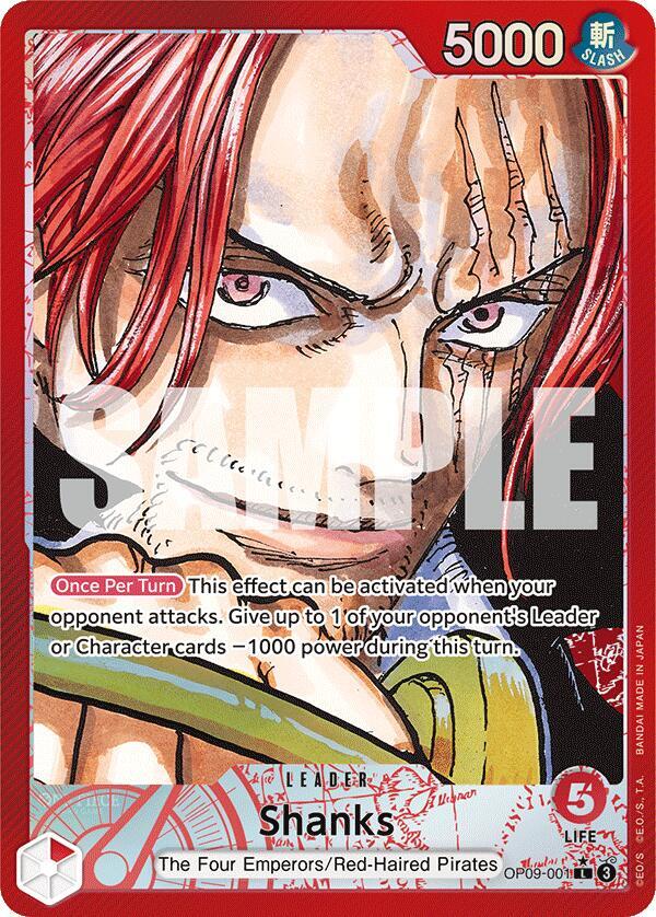 Shanks OP09-001 (Emperors in the New World)  - Alternate Art Foil